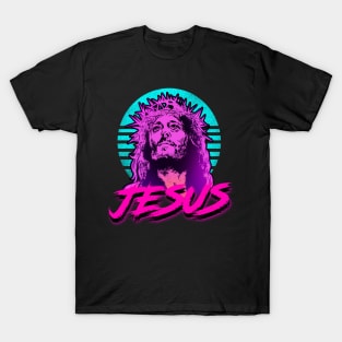 Jesus Retrowave T-Shirt